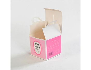 Imballaggio leggero del dolce delle scatole di cartone pieghevoli rosa del commestibile