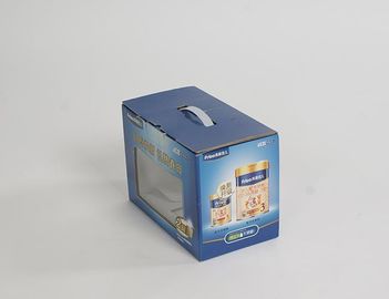 Scatola di carta ondulata della laminazione di Matt con la finestra del PVC e la maniglia di plastica