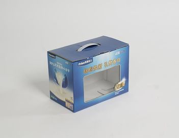 Scatola di carta ondulata della laminazione di Matt con la finestra del PVC e la maniglia di plastica