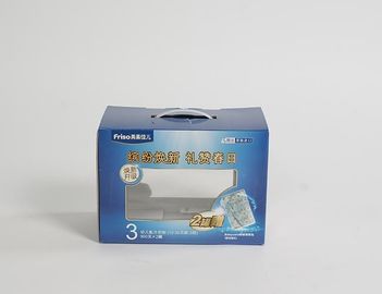 Scatola di carta ondulata della laminazione di Matt con la finestra del PVC e la maniglia di plastica