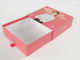 Scatole di carta rosa del cassetto con intero a un solo strato stampato della cinghia di seta